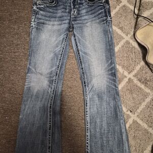 Buckle Women's Boot Cut Jeans in Light Blue